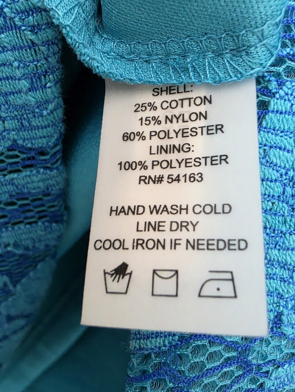 Nwot Calvin Klein Turquoise Lace Mesh Sleeveless Fit & Flare Knee Length Dress - Picture 15 of 16